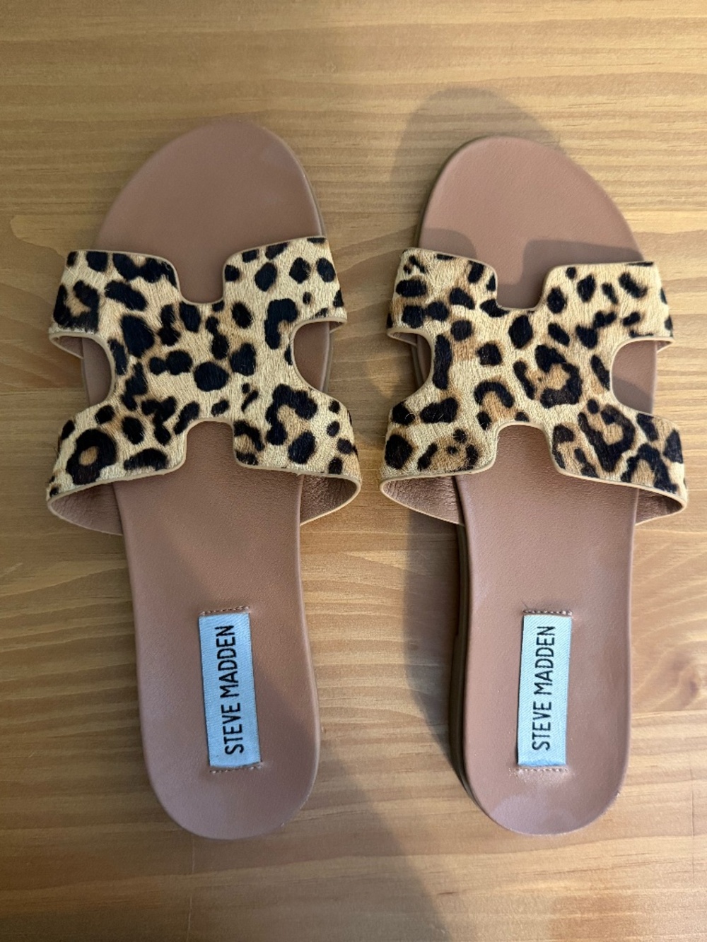 Steve Madden Harriet Sandals in Leopard Calf Hair